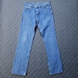 Goodfellow Co Jeans Mens 32x34 Blue Straight Fair Trade Light Wash American